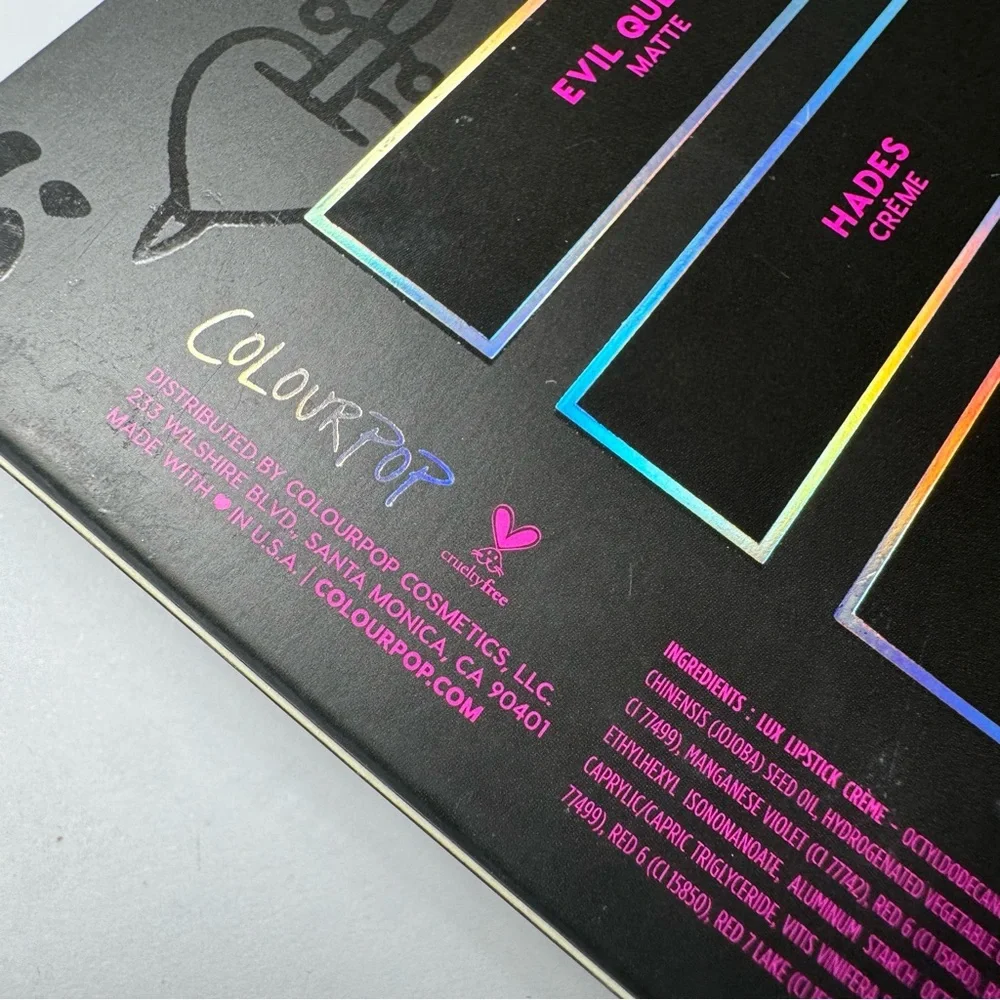 COLOURPOP Disney Villains‎ Misunderstood Luxe Lipstick Set Crème and Matte NEW